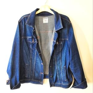 Old Navy Dark Wash Denim Jacket (tall)